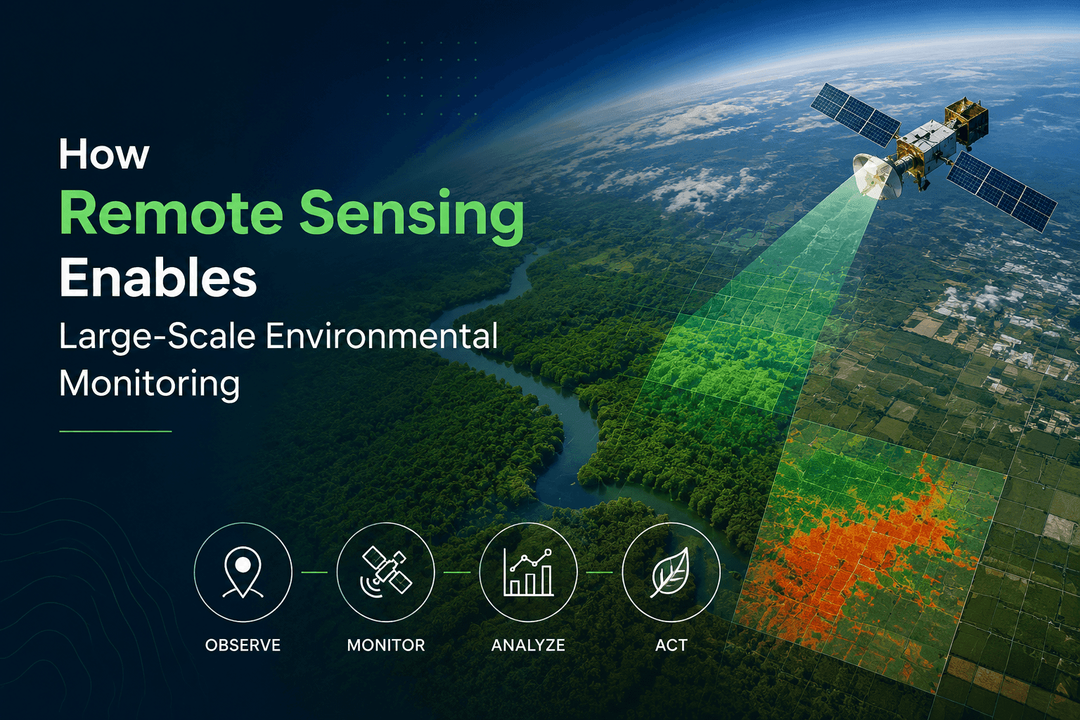 How Remote Sensing Enables Large-Scale Environmental Monitoring